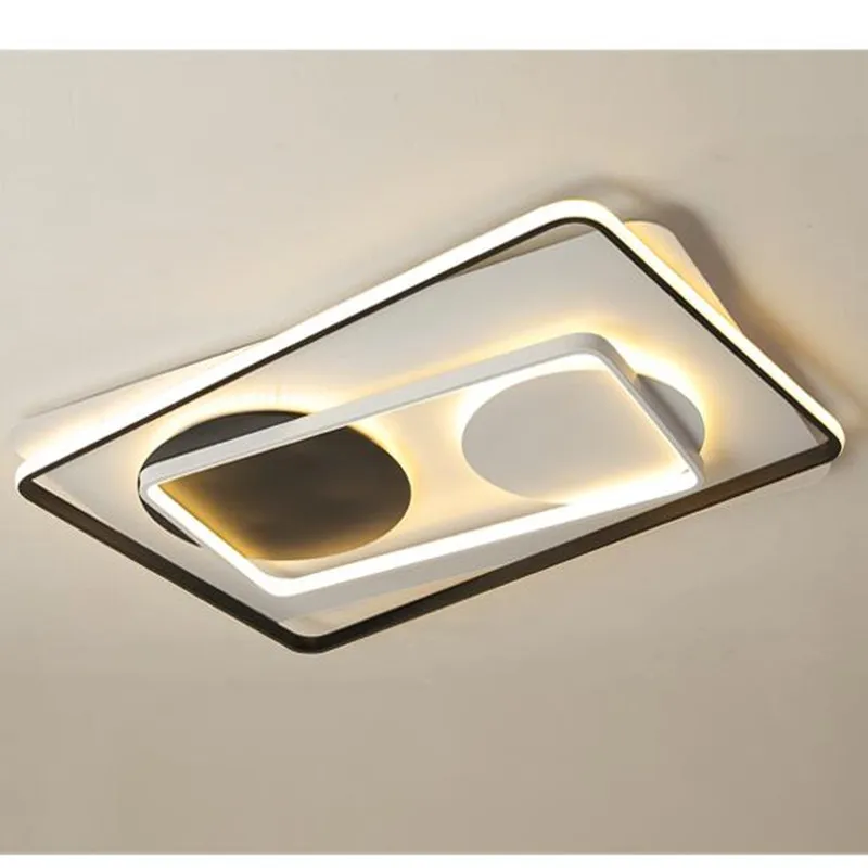 

Modern Ceiling Lights LED Lamp for Living room Bedroom Lustre Round Square Metal bedroom Lights LED Ceiling Lamp with remote