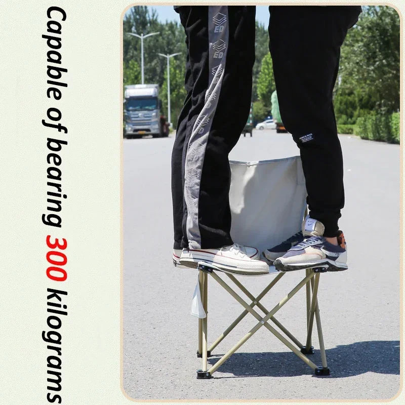Outdoor Portable Folding Chair Foldable Car Outdoor Chair Lightweight Bearing Strong Ride Comfort folding chair