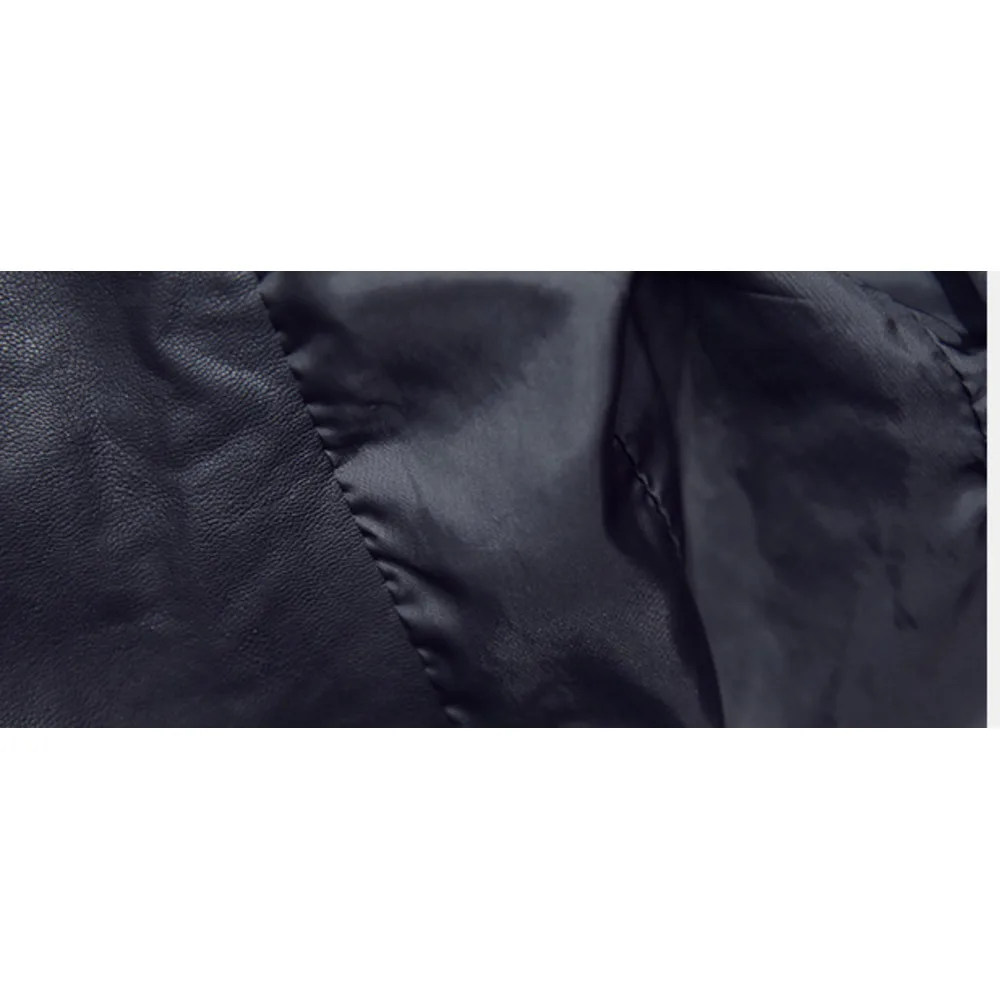 Long sleeved short washed slim fit 2024 spring and autumn zipper stand collar commuting PU leather jacket_voghion.com