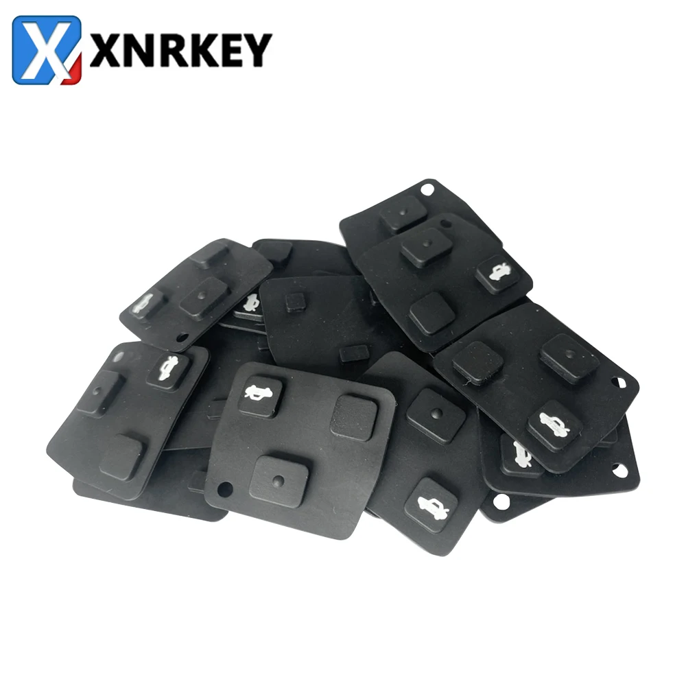 Replacement Remote Key Shell Silicone Rubber Repair Pad for Toyota Avensis Corolla Camry Lexus Rav4 10/30/50/100 Pcs
