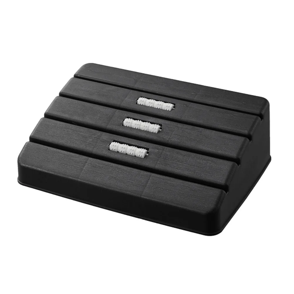 

Footstool Pad Home Rest Roller Footrest Non-Slip Massage Pp Stools Under Desk Office