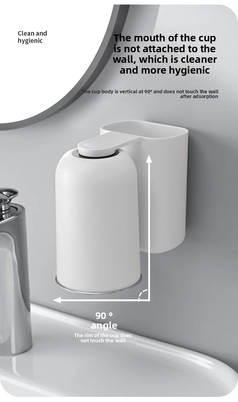 Soporte para cepillos de dientes de acero con vaso magnético_voghion.com