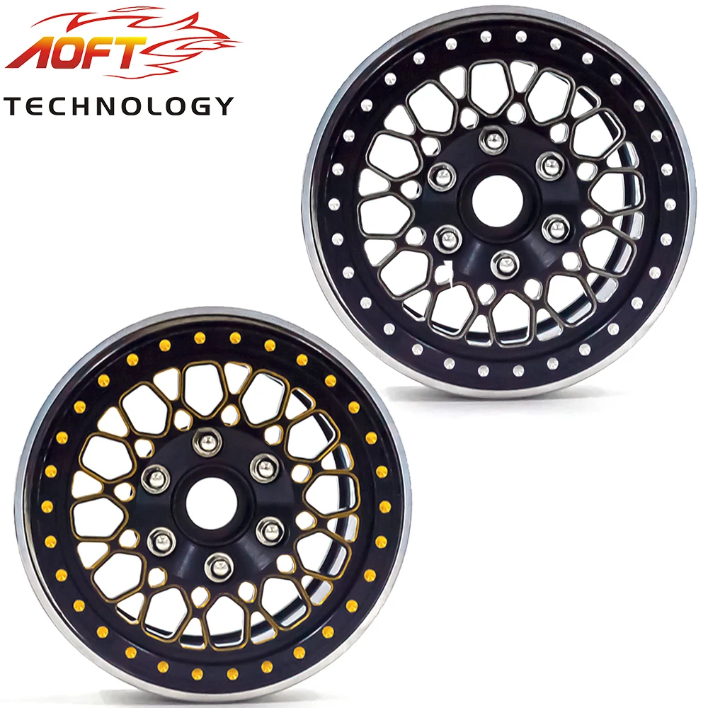 

4 шт., 1,9 дюйма, металлическая ступица колеса, обод, Beadlock для 1/10, симуляция альпинизма, автомобиля TRX4 Axial SCX10 90046 SCX10 III AXI03007 AXI03003