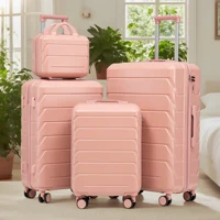 Ensemble de valises HOUSE SPOLE ABS avec serrure à combinaison et roulettes pivotantes à 360 degrés, avec trousse de toilette 1