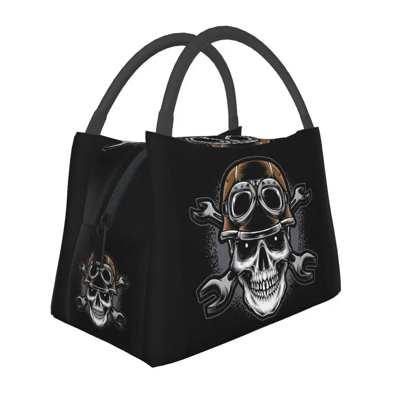 

Scuba Skull Dive Diver Insulated Lunch Bag for Women Resuable Thermal Cooler Bento Box Office Picnic Travel