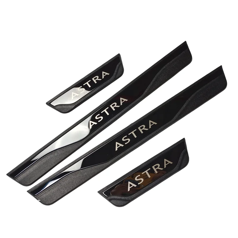 

For Opel Vauxhall Astra J K L Accessory 2010-2021 2022 Stainless Car Door Sill Scuff Plate Kick Guard Pedal Protector Cover Trim