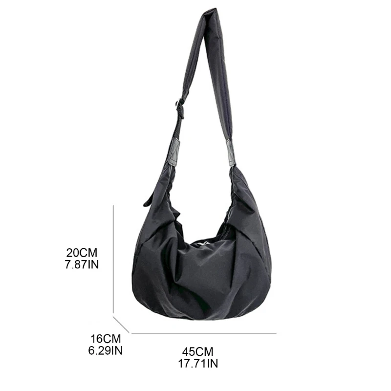Nylon Shoulder Bag for Women Hobo Tote Bag Crossbody Bag for Teenager Girls