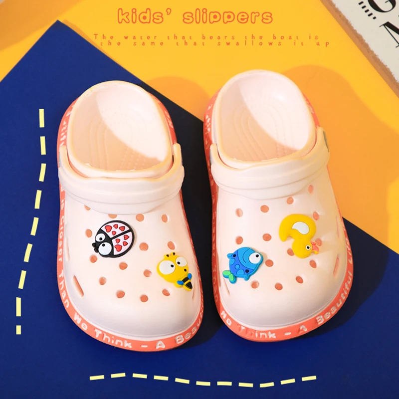 Boys Girls Sandals Kids Slippers Cartoon Shoes Garden Shoes Teenagers Slip-On Slides Family Children Women Mules Beach Sandals