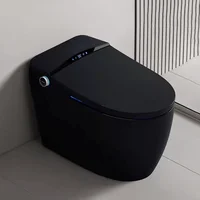 YYHC-2023 Modern color electric toilet flush automatically open smart black smart toilet 1