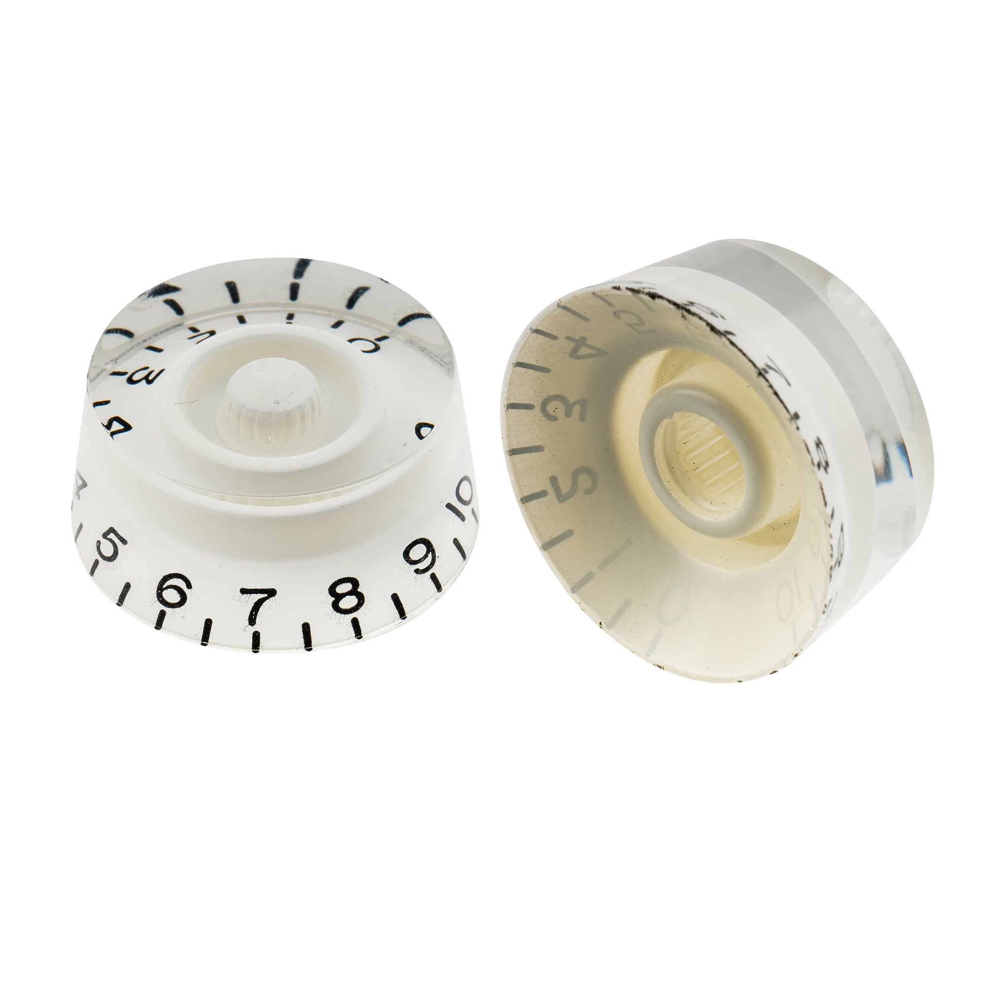 Musiclily Pro Metric Coarse 18-Spline Gitarrenknöpfe Tone Volume Speed Control Knöpfe für Epiphone Les Paul SG Gitarre (4er-Set) – Detail 30