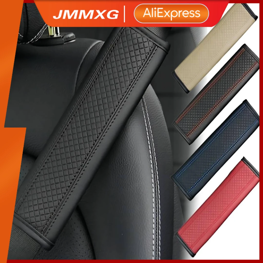 UniversalCarSafetyBeltCoverLeatherBreathableAutomobileSeatBelt