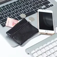 Femmes hommes porte-monnaie hommes petit sac portefeuille changement sacs à main fermeture éclair sacs d'argent enfants Mini portefeuilles en cuir porte-clés carteira 3