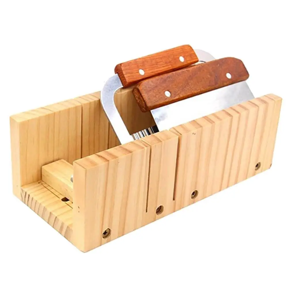 Adjustable Wooden Soap Cutter with Scale Multifunctional