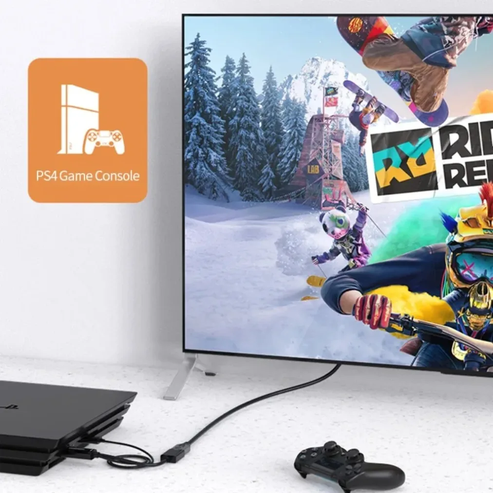 Ultra HD HDMI to DisplayPort Adapter Cable - USB Powered