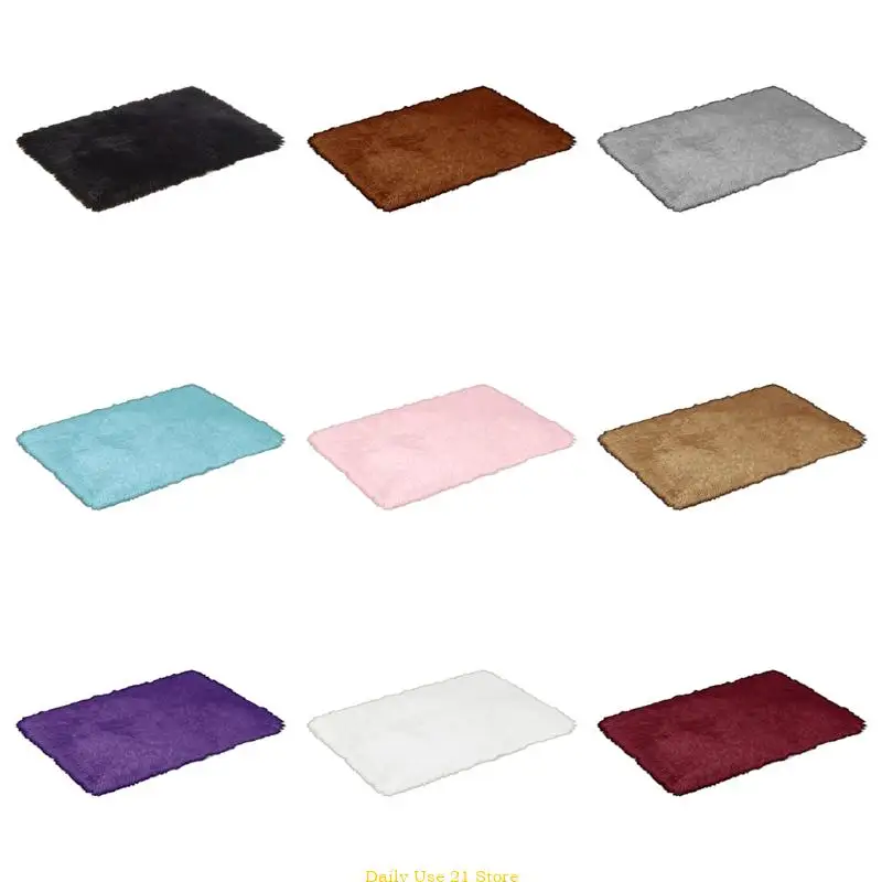 

Современные мягкие пушистые коврики, противоскользящие прямоугольные плюшевые ковры, нечеткий коврик для гостиной, спальни,