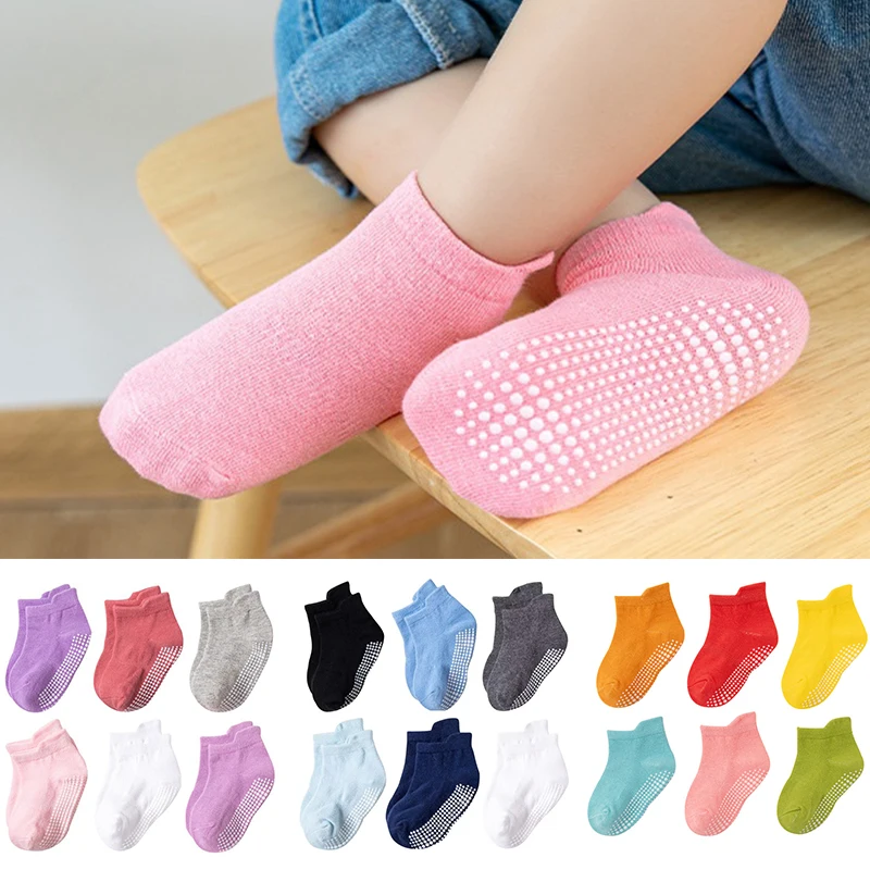 Children's Anti-Slip Casual Sport Socks - 6 Pairs Set