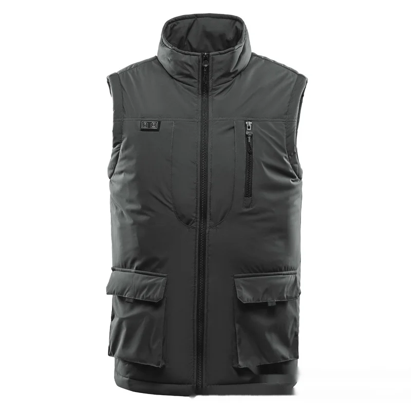 Winter neue elektrische Heizweste Outdoor-Heizweste Dual-Control Elf-Zonen-Herren-Freizeit-Elektroheizweste_voghion.com