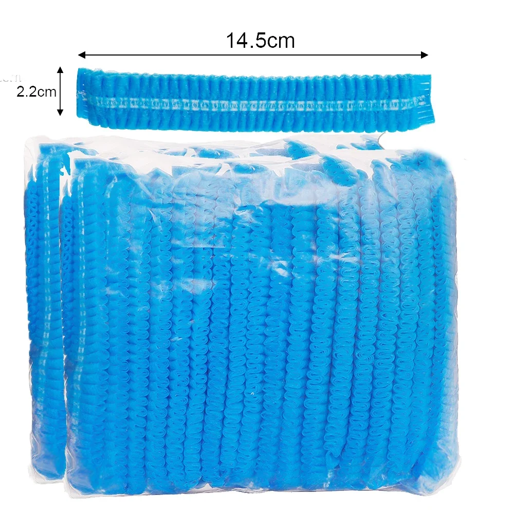 Non Woven Fabric Head Covers Disposable Stretch Net Hair Hat Bouffant Caps 100-50PCS For Kitchen Bathroom disposable hair cap disposable shower cap waterproof shower cap shower cap sauna hats satin nightcap sleeping cap silk bonnet hair bonnet satin bonnet satin durag dry hair cap electric dryer hat satin headband