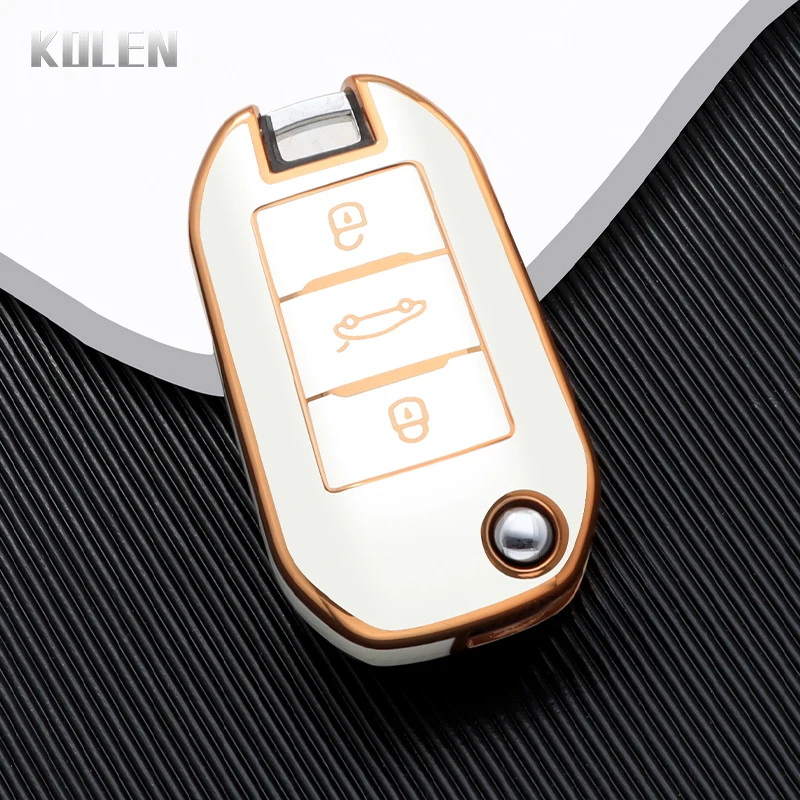 Enhanced TPU Car Flip Key Case Cover Shell - Premium Accessory