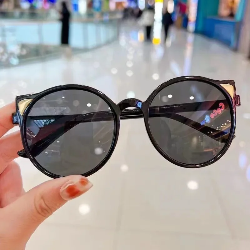Girls Boys Cute Animal Cartoon Ears Sunglasses Kids Outdoor Sun Protection Children Lovely Vintage Protection Sunglasses