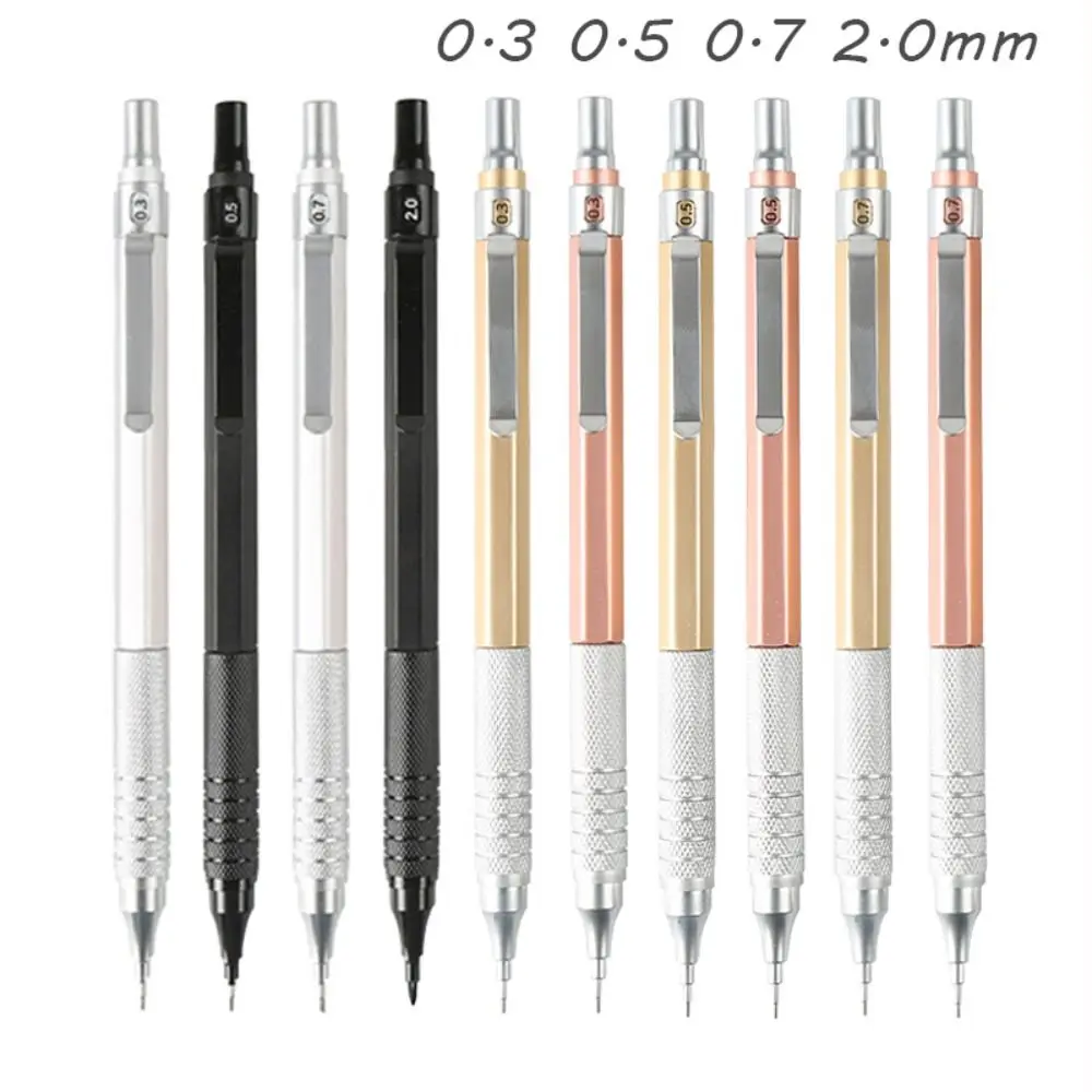 

0.3mm-2.0mm Metal Low Gravity Automatic Pencil Professional Drawing Writing Tool Sketch Comics Design Mechanical Pencil
