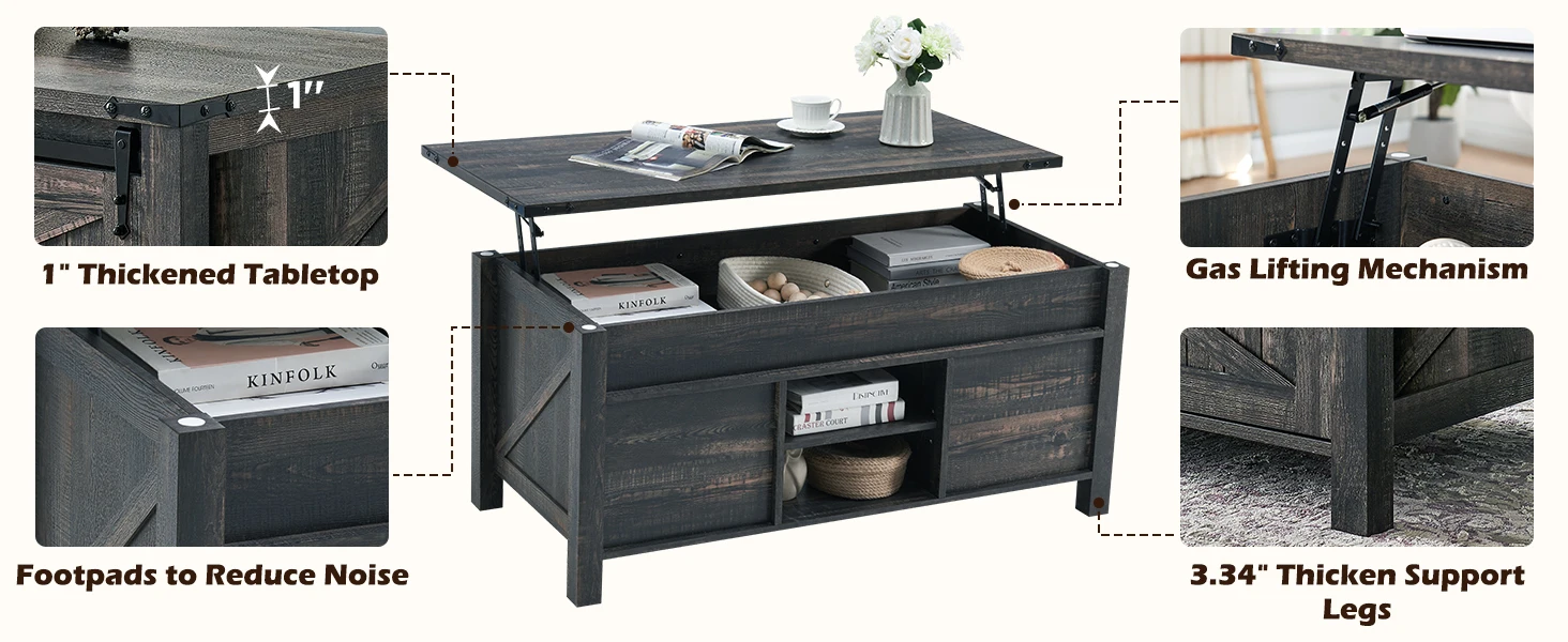 coffee table with storage for living room
