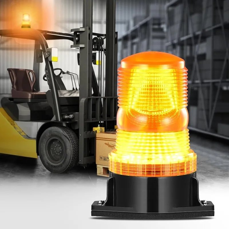 

360 ° Предупреждение мигающие огни Светодиодный Янтарный стробоскопический маячок светильник 12-80V безопасная вспышка для крыши автомобиля лампа для экстренного освещения грузовика