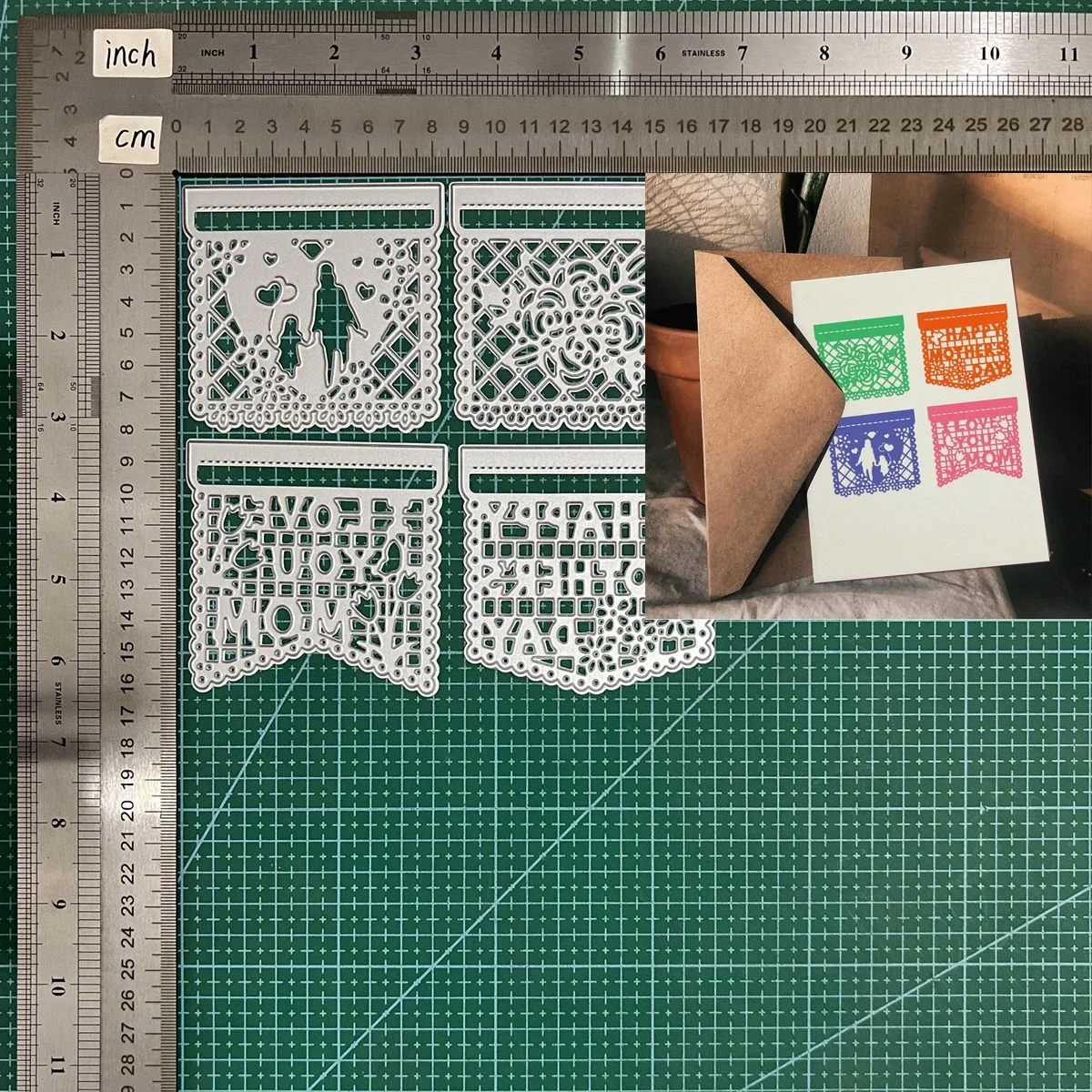 

Металлические Вырубные штампы Счастливого Дня матери вырезанные для DIY скрапбукинга вырезанные бумажные карты тиснение