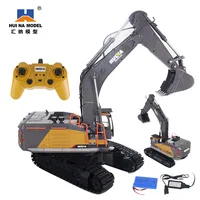 1: 14 Large 22 Channel RC Excavator Alloy Version 2.4g Wireless Large Remote Control Car Engineering Vehicle Excavator Toy 2