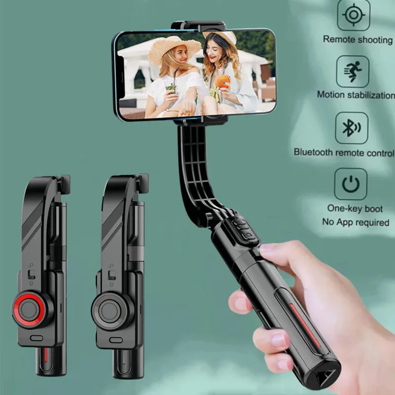 Gimbal Stabilizer Selfie Stick Foldable Wireless Tripod with Bluetooth Shutter for IOS Android handheld gimbal stabilizer