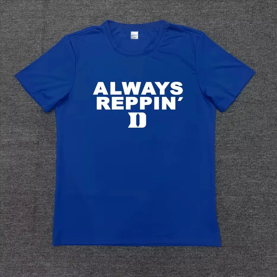 North America Limited Duke North Carolina University Herren- und Damen-Basketball-T-Shirt, Sport-Baumwoll-Kurzarmbekleidung – Detail 5