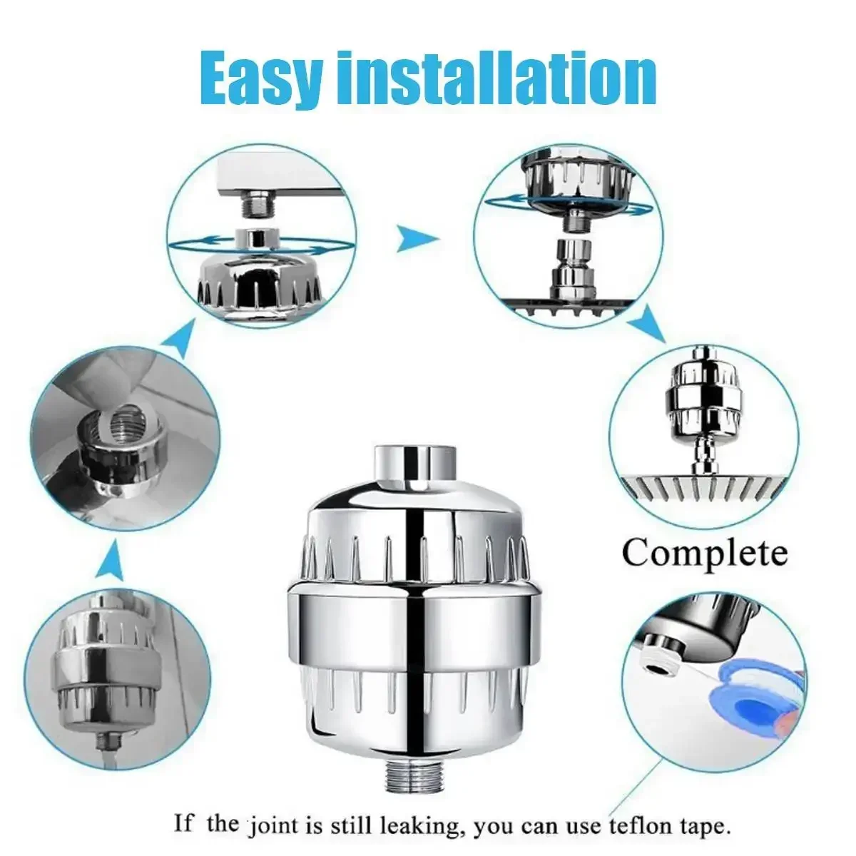 12 Levels Filtration Purifier Shower Water Filter Chlorine Fluoride Remover Bathroom Water Treatment Purification Accessories
