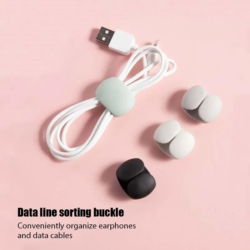 

Cable Organizer Clips Headphone Cable Winder Mouse Wire Earphone Holder USB Charging Data Line Bobbin Winder Wire Cord Protector