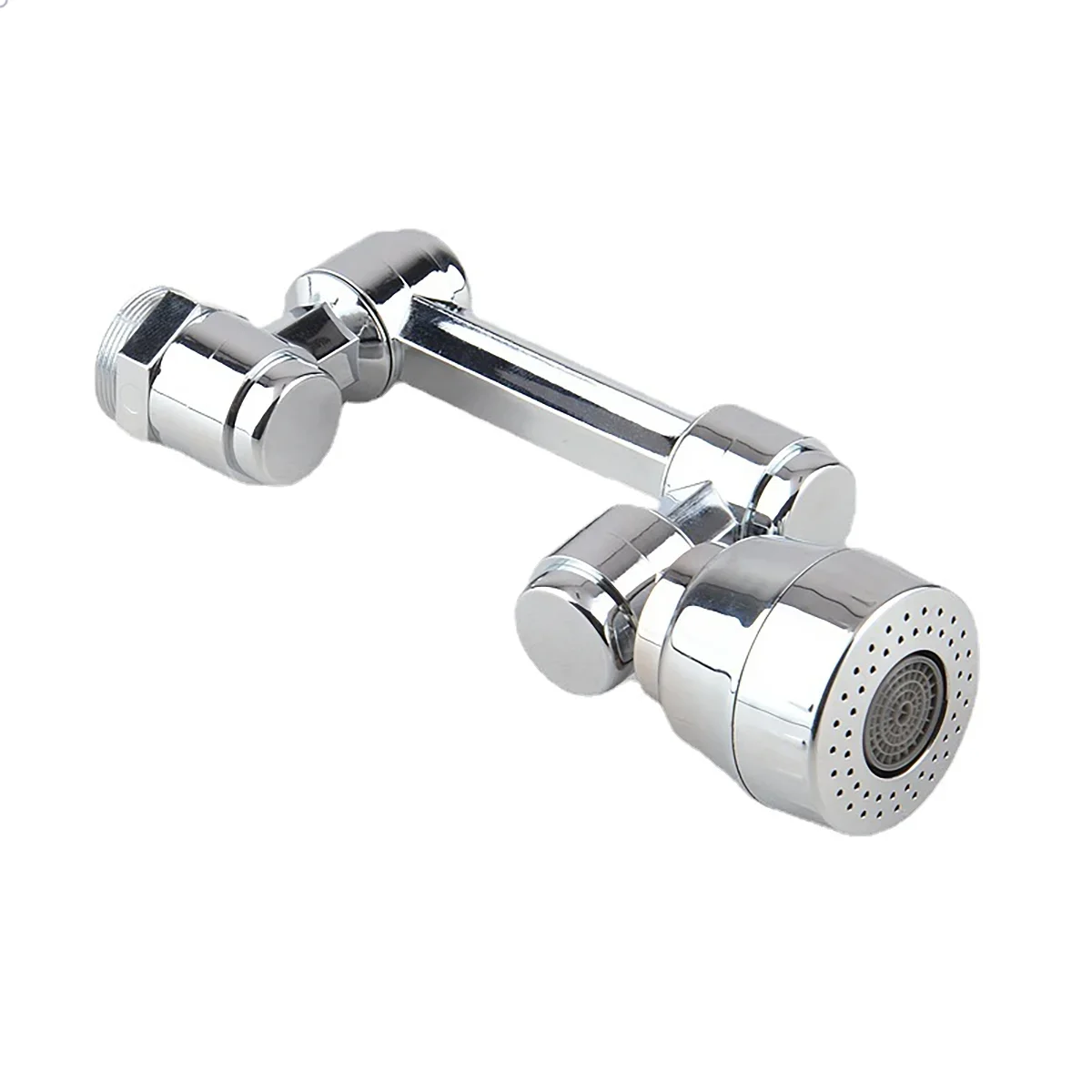 Stainless Steel Faucet Universal Rotation Splash-Proof Design Multi-Adapter Head Safe Drinking Water Includes Kitchen Bathroom