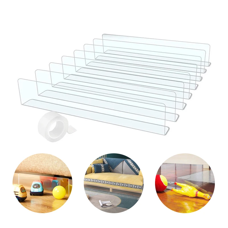 Toy Blockers For Furniture Under Couch Blocker Adjustable Bumper Stop Things From Going Under Sofa Furniture Bed For Pets Kids 3