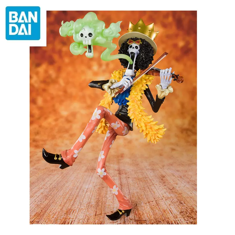 

BANDAI Figuarts ZERO ONE PIECE 20th Anniversary Animated Version Skull Head BROOK Action Figure Model Childrens Toys