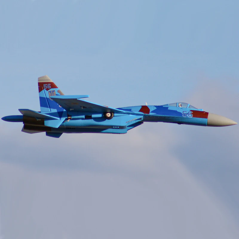6 CH FlyFans Flanker Camo SU-27 Twin 64mm RC EDF Jet PNP Version Plane Model 2