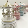 Heart Shape Dancing Ballerina Music Box PLastic Jewellery Box  Carousel Hand Crank Music Box Mechanism Gift For Valentine's Day 4