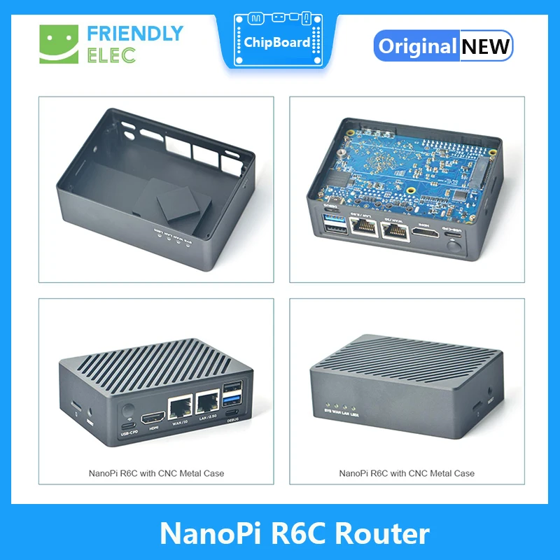 NanoPi R6C , 4GB, 8GB RAM, 32GB eMMC Ĩ, RK3588S, A76, A55,  2.5G ̴, HDMI2, , Openwrt, ,  