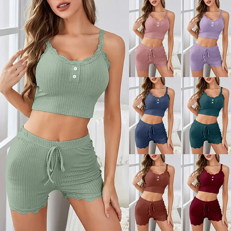 Summer Chiffon Long Sleeved Sexy Underwear Slit Shorts Three Piece Pajamas Cool Feeling Home Wear main image 1