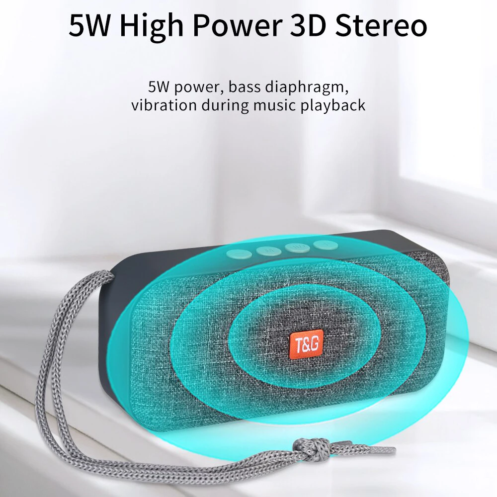 Mini altoparlante Bluetooth portatile wireless, radio FM, cassa audio, piccola USB, per computer, PC, Bluetooth, acustica_voghion.com