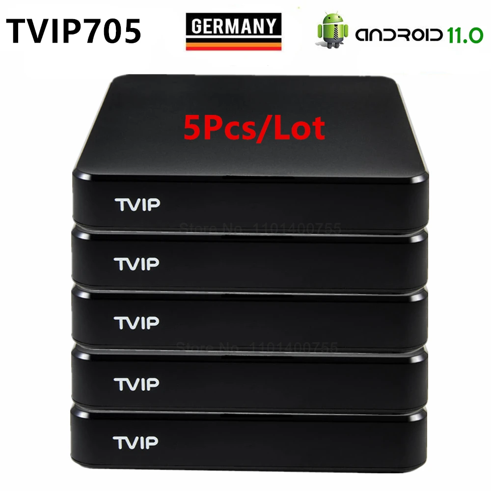 

5pcs/Lot Tvip705 TV Box 4K Android 11.0 tvip v705 Amlogic S905W2 Quad core 2.4/5G WIFI H2.65 Smart BT Box v705 PK TVIP605