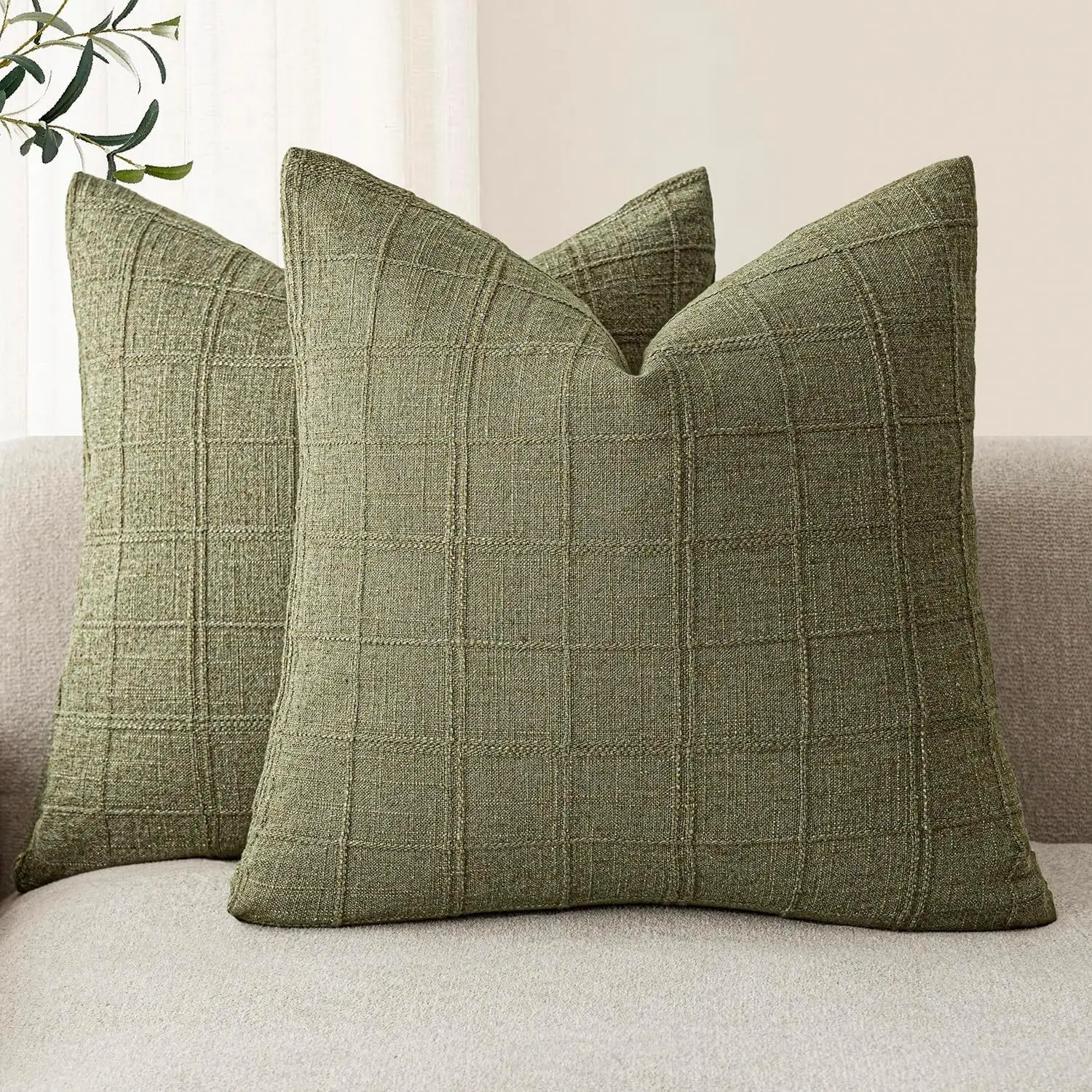 Green Square Cushion Cover image 10