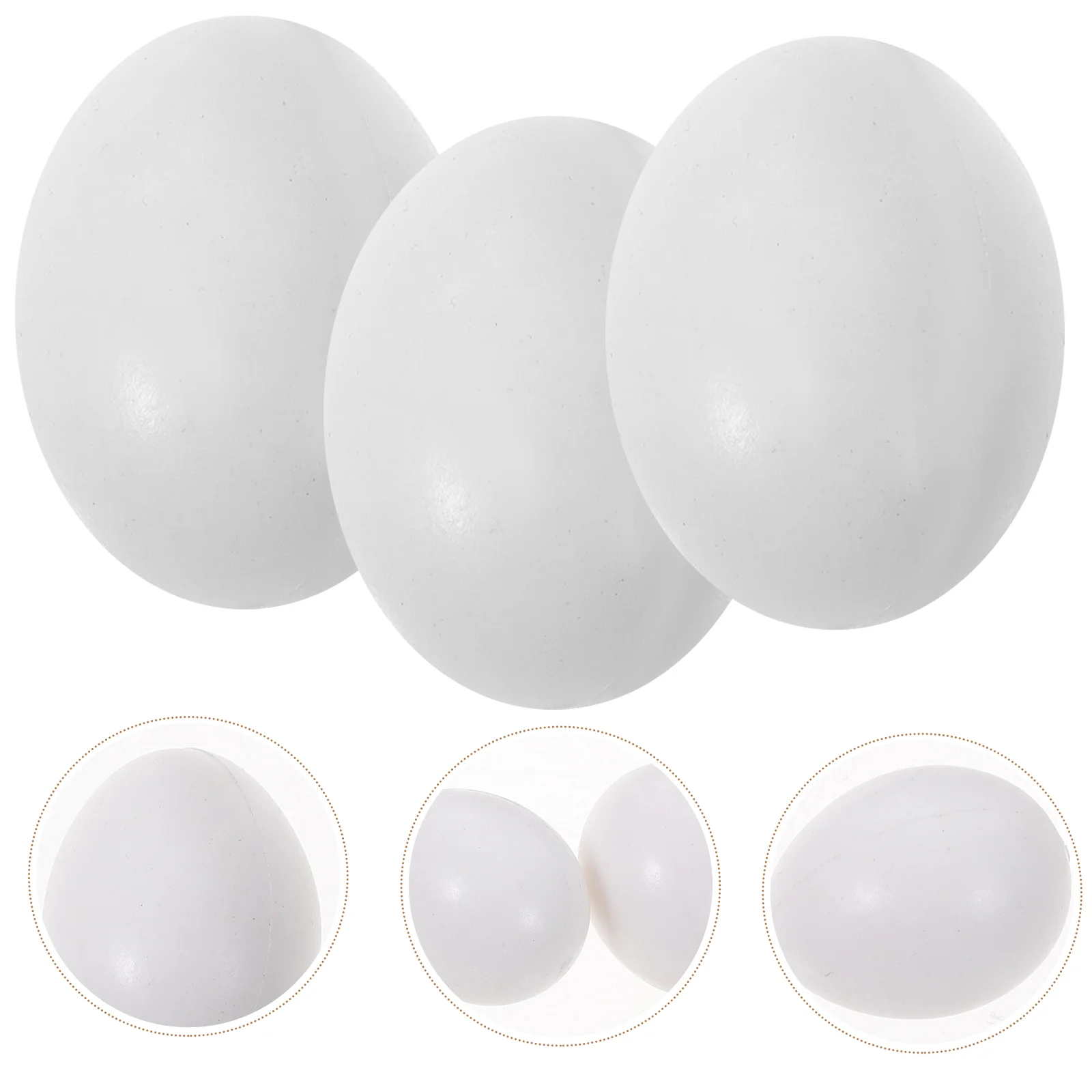 

10pcs Lifelike Simulation Bird Egg Bird Laying Egg Prop Bird Breeding Tool