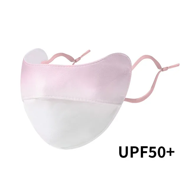 Mesh Ice Silk Face Scarf Elastic Solid Color UV Protection Anti-uv  Cover New Trend  Mask Face Scarves Sunscreen Veil 6