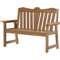 Outdoor Bench, 2-Person Weatherproof Garden Bench with Wide Armrests and Backrest, All-Weather Patio Bench Will not Rot and Fade 1