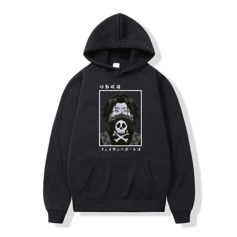 

Anime Hunter X Hunter Feitan Potoo Hoodie Men's Women's Clothes 2022 Spring New Trend Black Long Sleeve Sweatshirt Pullover Tops