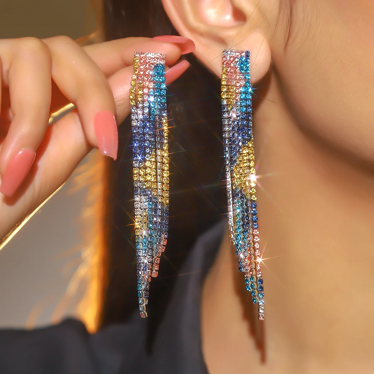 Aliexpress Bling Earrings Wholesale Fashion Luxurious Crystal