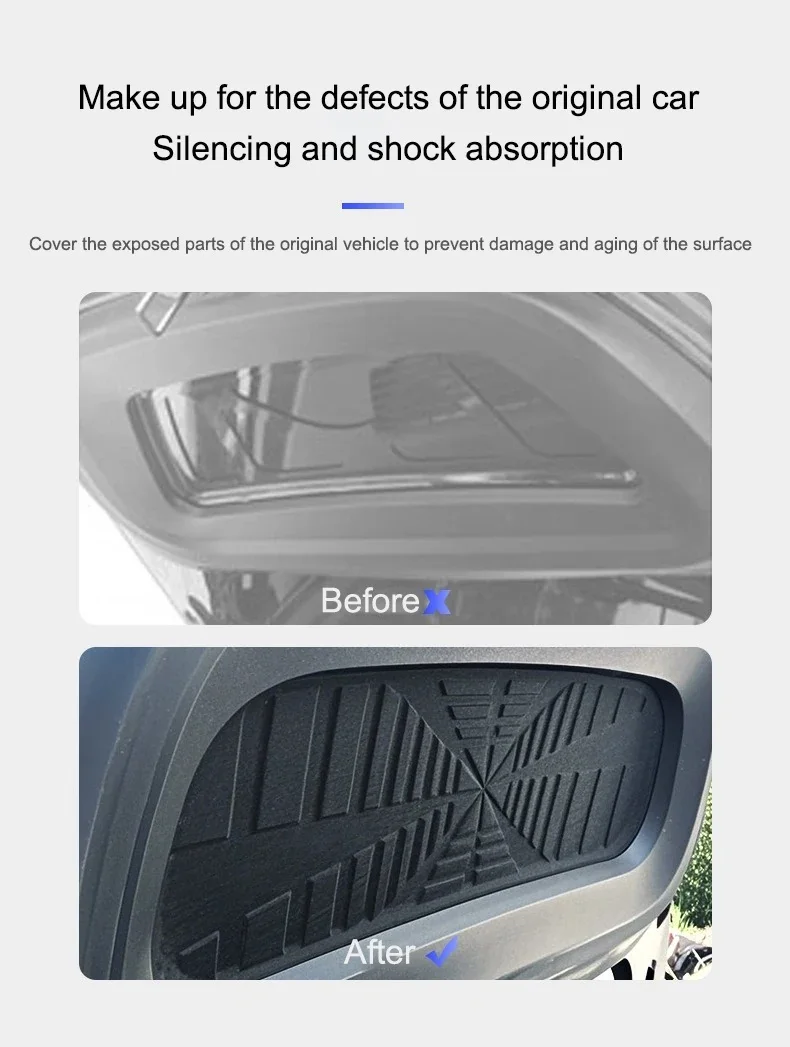 For New Tesla Model Y Juniper 2025 Launch Front Trunk Cover Silent Cotton Soundp