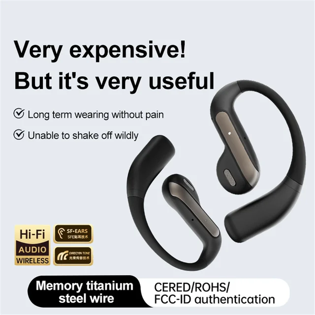 AI Translator Earbuds 144 Languages Noise Cancelling YJ-55 Bluetooth5.3 Earphones 3-in-1 Instant Smart Voice Real Time Headset